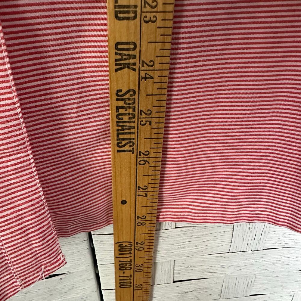 Multiples Striped Blouse Red White Unique Buttons… - image 6